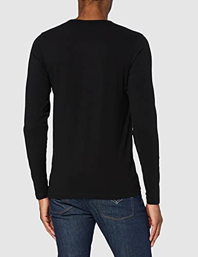 Jack & Jones Storm Sweat - Camiseta de manga larga con cuello redondo para hombre, Black C N 010, 54