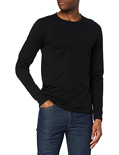 Jack & Jones Storm Sweat - Camiseta de manga larga con cuello redondo para hombre, Black C N 010, 54