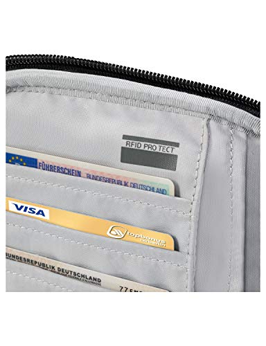 Jack Wolfskin Boarding Pouch RFID, Estuche para Documentos de Viaje Unisex Adulto, Phantom, Talla única