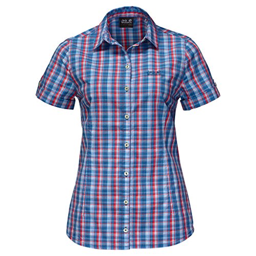 Jack Wolfskin Camisa River para Mujer, Azul, S