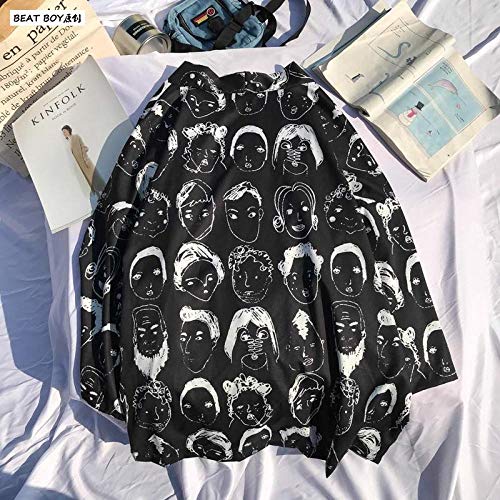 Japonés Tradicional Kimono Yukata Mujeres Y Hombre Japonés Corta Túnica Suelta Kimomo Japonés Chaqueta De Punto Kimono Japones Haori Hyococ (Color : Color-15, Size : L)