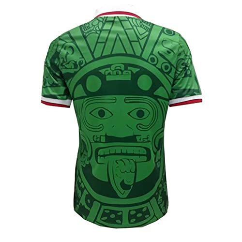 Jersey de fútbol Retro 1998 Uniforme de fútbol de México para Hombres, casero y Camiseta de fútbol clásico y Camiseta, Sudadera Adulta Home-L