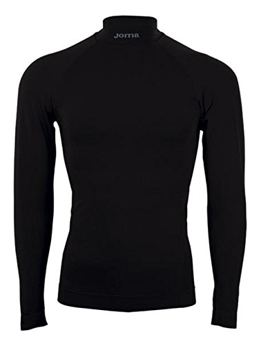Joma Brama Classic - Camiseta térmica para niños, color negro, talla 4-6 años