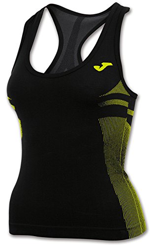 Joma Brama Emotion - Camiseta térmica para Mujer, Color Negro/Verde, Talla XS-S