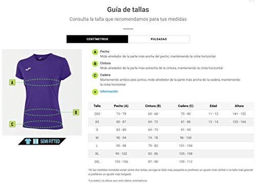 Joma Camiseta Combi Woman Antracita M/C, Mujer, Antracita-150, XL
