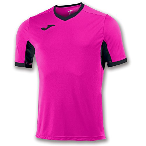 Joma Champion IV M/C Camiseta Equipamiento, Hombres, Rosa/Negro, S