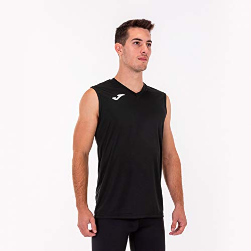 Joma Combi Camiseta Entrenamiento, Hombres, Negro, M