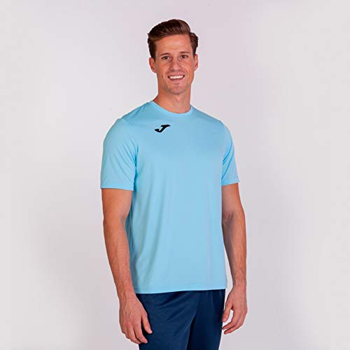 Joma Combi Camiseta Manga Corta, Hombre, Azul (Celeste), L