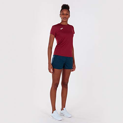 Joma Combi Camisetas Señora, Mujer, Burdeos, S
