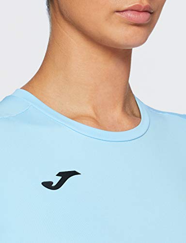 Joma Combi Woman M/C Camiseta Deportiva para Mujer de Manga Corta y Cuello Redondo, Azul (Blue), L
