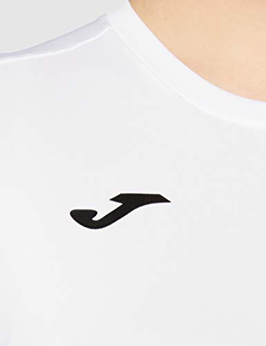 Joma Combi Woman M/C Camiseta Deportiva para Mujer de Manga Corta y Cuello Redondo, Blanco (White)