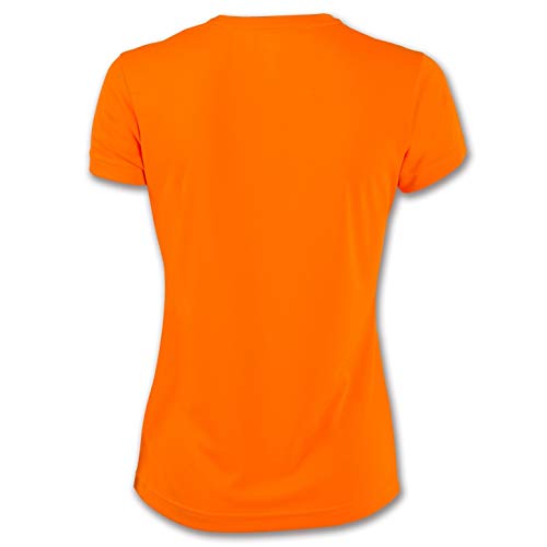 Joma Combi Woman M/C Camiseta Deportiva para Mujer de Manga Corta y Cuello Redondo, Naranja (Orange), L