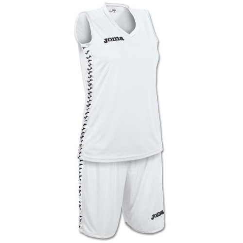 Joma Equipación Set Pivot Femenino Talla L, Color Blanco, Negro
