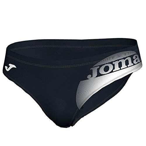 Joma Lake Bañador Competicion, Hombre, Negro/Blanco (Slip), L
