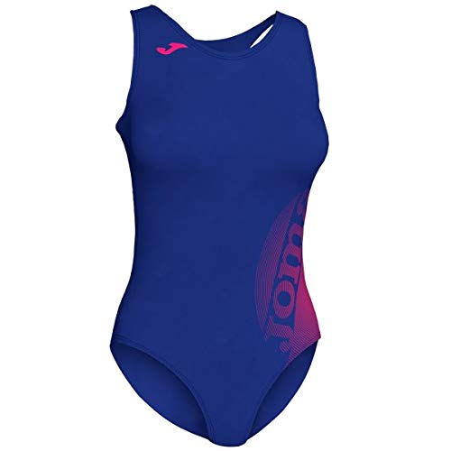Joma Lake II Bañador Competicion, Mujer, Royal Sampdoria-Rosa, XL