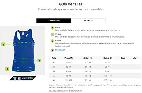 Joma Larisa Camiseta Tirantes, Mujer, Royal, S