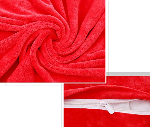 Juego de 4 en 1 de Throw Pillow Blanket de peluche de peluche con diseño de calentador de mano para niños, 1, talla única