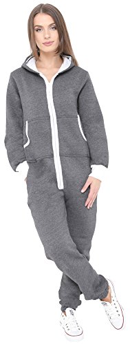 Juicy Trendz Mujer señoras Onesie Jumpsuit Capucha Vestir Todo en Uno S