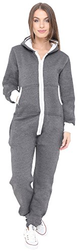 Juicy Trendz Mujer señoras Onesie Jumpsuit Capucha Vestir Todo en Uno S