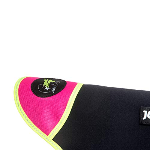 Julius-K9 Chaqueta de neopreno para perro IDC, Talla L, Negro/Rosa