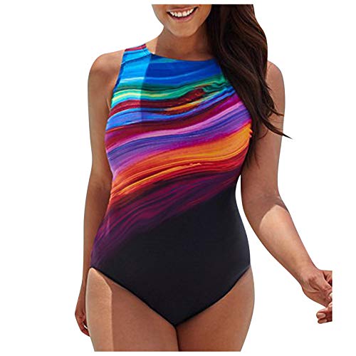 JUNGE Bañadores Efecto Vientre Plano, Bañadores Cuello Halter, Bañadores Transparentes Mujer, Braguita De Bikini Alta, Bañador Mujer Pantalon Corto, Bañadores De Chicas, Camiseta Playa Mujer, Sexy