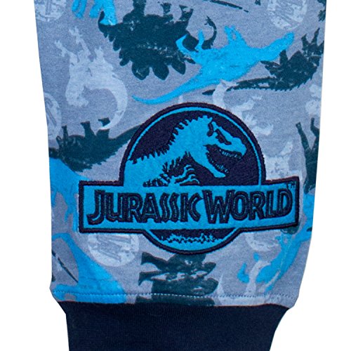 Jurassic World Dinosaurs - Conjunto de pijamas para niños - Azul/Multicolor , Talla para 5/6 años