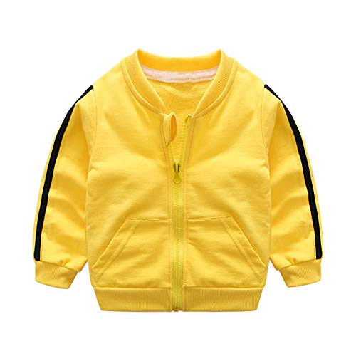 K-youth Ropa Bebe Nino Recien Nacido Otoño Invierno 2018 Ofertas Blusas Bebe Niña Abrigo Manga Larga Camisetas Bebé Conjuntos Bebe Niña Moda Camisa + Pantalones Largos(Amarillo, 0-6 Meses)