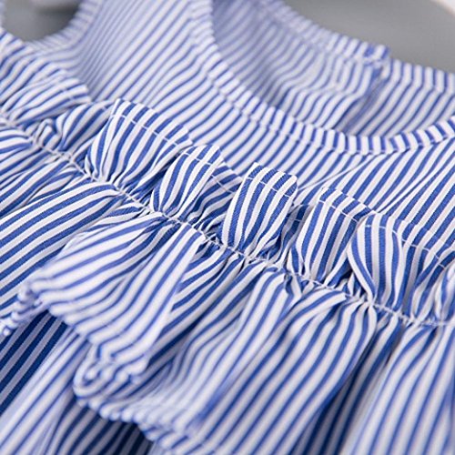 K-youth Vestidos Niña, Verano Vestidos para niña y Diademas, Barata Vestidos a Rayas Ropa Niñas Vestido Infantil Fiesta Niñas 2018 Ofertas para 2-7 años (Azul, 2/3 años)