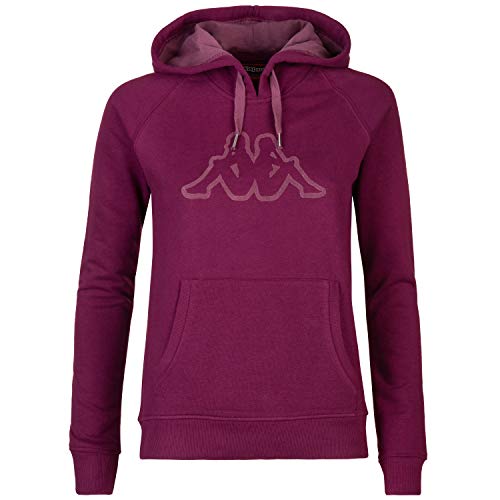 Kappa Logo ZELERIL Slim Sudadera, Violeta, X-Large para Mujer