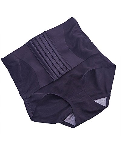 Kasen Braguitas Moldeadoras de Cintura Alta para Mujer Bragas Negro L