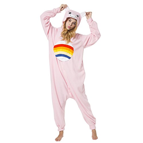 Katara- Pijamas Care Bears (4+ Modelos) Disney Traje de Oso Carnaval Adulto, Color alegrosita rosa claro, Talla 145-155cm (1744) , color/modelo surtido