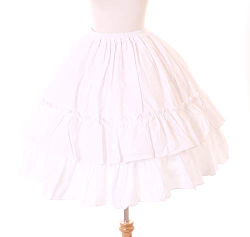 Kawaii-Story JL-663-6 - Disfraz de Lolita gótico con volantes, clásico, vestido y falda, cosplay (L-XL), color azul y blanco