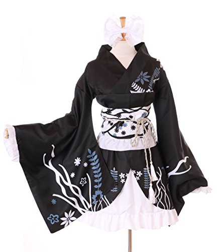 Kawaii-Story MN-28 Haruka Kasugano Yosuga no Sora - Kimono (6 piezas, talla L), color negro