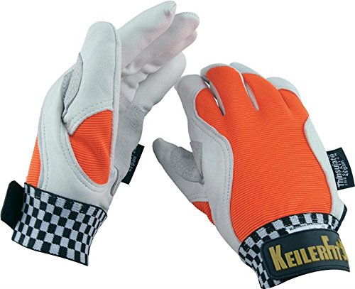Keiler Fit - Guantes de Invierno (Talla 11), Color Naranja y Blanco