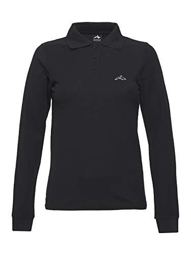 Killer Whale Camiseta de Golf de Manga Larga de algodón para Mujer (Negro, L)