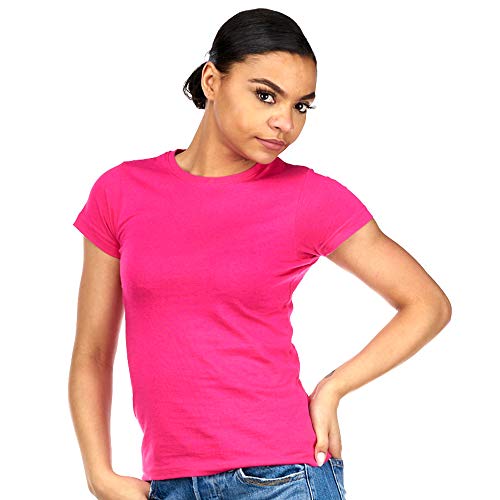 Killer Whale Camiseta Mujer Manga Corta Algodón Básica (Rosa, S)