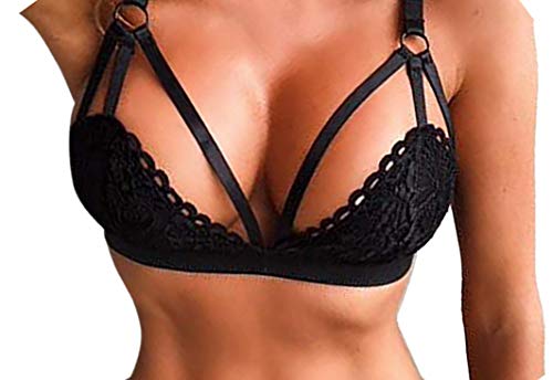 KIMODO Mujeres Lencería Corsé Encaje Flores Bralette Bralet Bra Bra Cami Crop Ropa Interior