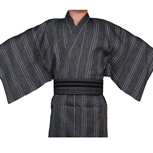 Kimono japonés Yukata japonés para Hombres Home Robe Vestido japonés para Pijamas # 08