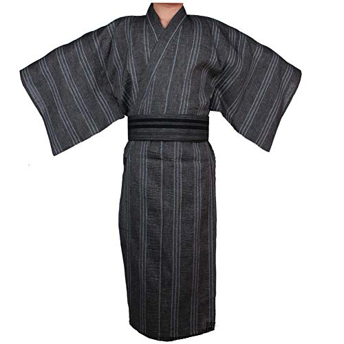 Kimono japonés Yukata japonés para Hombres Home Robe Vestido japonés para Pijamas # 08