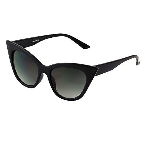 KISS Gafas de sol CAT EYE mod. NIKITA - moda vintage MUJER glamour rockabilly - NEGRO