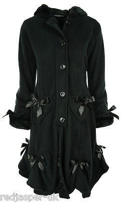 La Industria Poizen diseño gótico Punk Traje de Neopreno para Mujer EMO de Pared para Abrigos Alice Negro el botón de Cierre de Cremallera en el Arco en baño de Mujer