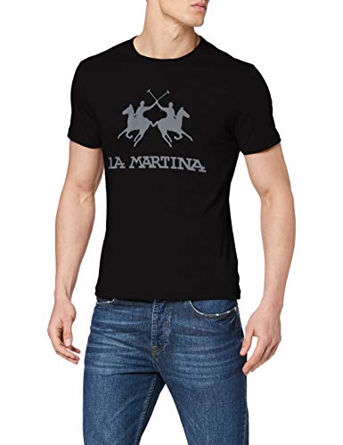 La Martina Ramon Camiseta, Negro (Black 09999), X-Large para Hombre