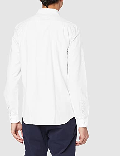Lacoste CH4976 Camisa, Blanc, 40 para Hombre