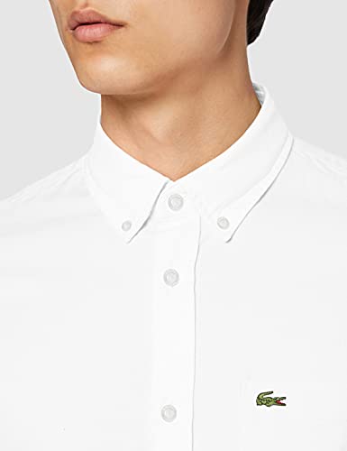 Lacoste CH4976 Camisa, Blanc, 40 para Hombre