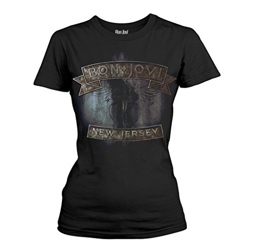Ladies Jon Bon Jovi New Jersey Rock oficial Camiseta mujeres señoras (X-Large)
