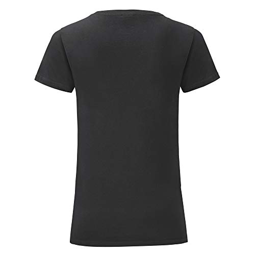LaMAGLIERIA Camiseta Mujer Ramones - Camiseta 100% Algodon, S, Negro