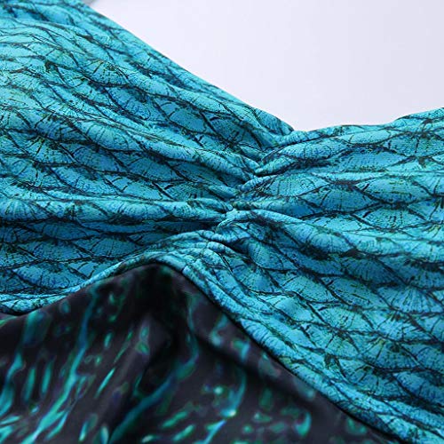 LANSKIRT Bañadores con Falda Mujer Tankini Traje de Baño Tallas Grande Ropa de Playa Estampado de Borla Bikinis 2020 Verano Trikini Biquini Vikinis de Playa Tallas Grande S-5XL