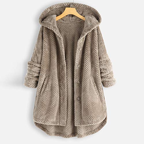 LANSKRLSP Abrigo Mujer Invierno Talla Grande Chaqueta con Cremallera Suéter Sudadera con Capucha Bolsillos y Botones Camisas Jersey Tops Blusas y Camisas de Mujer Invierno