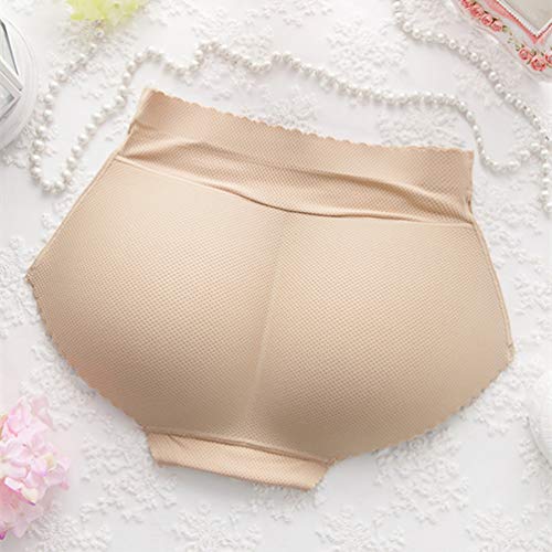LaoZan Braga con Relleno Transpirable Shape Moldeadora Fajas Reductoras de Mujer Ropa Interior Sin Costuras (Albaricoque#1, Asia L)