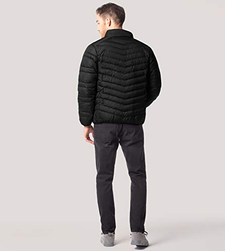 LAPASA Plumífero para Hombre Ultra Ligero (Chaqueta de Pluma) M32 (M, Negro/Black)